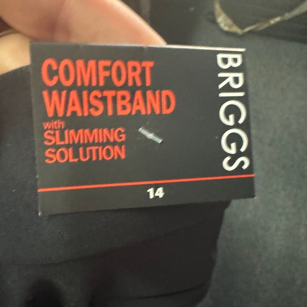 Briggs New York Black Straight Leg Pants Sleek Tailored Design - Picture 3 of 10